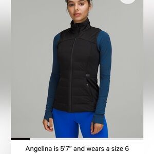 Lululemon down feather  Black Quilted Vest